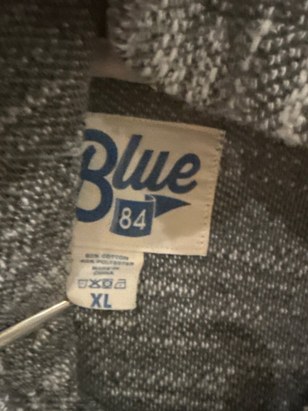 Blue 84 The Lodge MN - Unisex Heavy Cotton Hoodie Size XL Gray - Picture 2 of 6